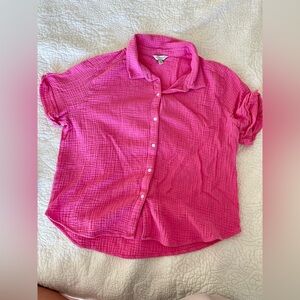 Lucky Brand Vibrant Pink Shirt